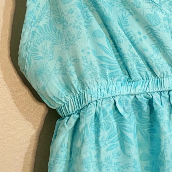 3/$10⚡️La Vie En Rose Floral Aqua Print Spaghetti Strap Nighty Slip Chamise - Picture 5 of 11